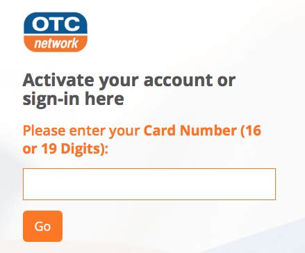 activate otc smart card|otcnetwork activate.